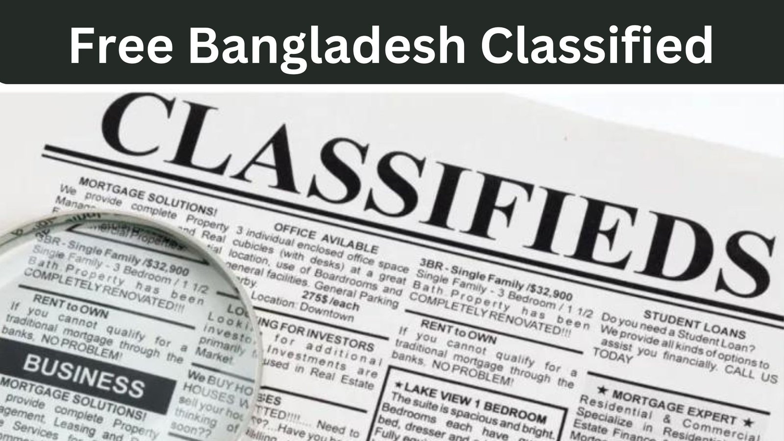 Classified site in Bangladesh