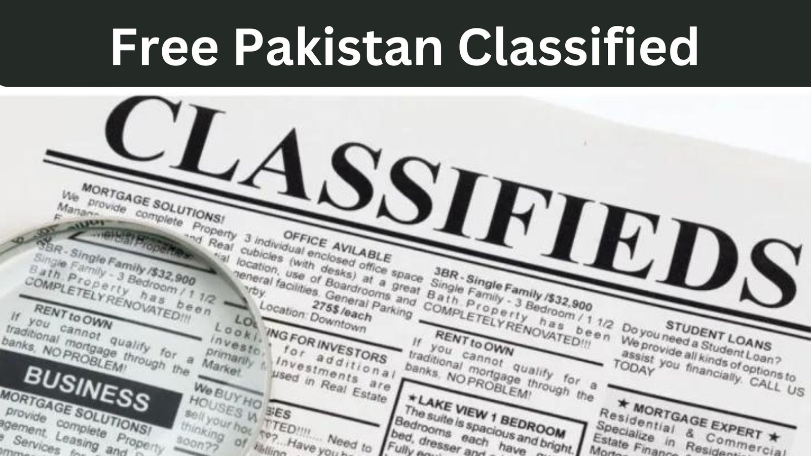 Free Classified ads in Pakistan